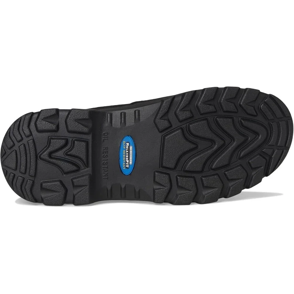 Skechers Workshire Jannit 108082-BKS Women 7.5 Black Comp Toe Work Boot HAWK3159 - Picture 9 of 10